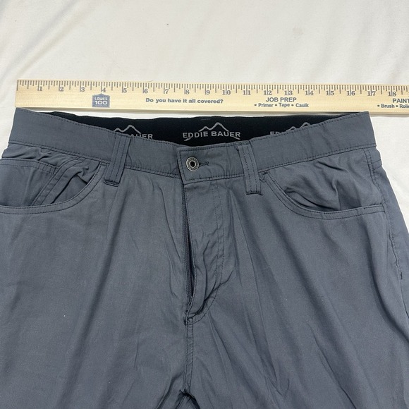 Eddie Bauer Adventure‎ Trek Pants Mens 34x32 (34x31) Bluish Gray Hiking Stretch - Picture 5 of 8
